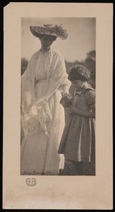 Alice Broughton-billede af Agnes Pelton med ung kusine på Agnes