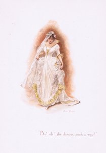 Men åh, hun danser sådan!, fra Some Old Love Songs udgivet af Hildesheimer & Faulkner, 1892 af Alice Havers