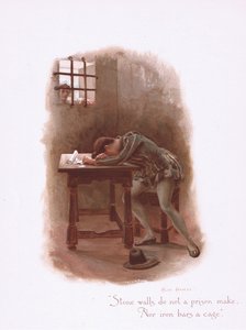 Stenmure er ikke et fængsel, fra Some Old Love Songs udgivet af Hildesheimer & Faulkner, 1892