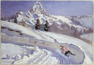 Kælkning nær Matterhorn