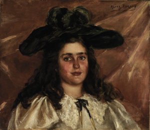 Laura Alice med stor hat af Alice Pike Barney