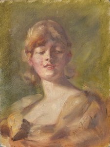 Undersøgelse af hovedet af Alice Pike Barney