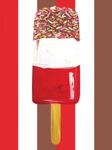 Is på pind med chokoladestykker af Alice Straker