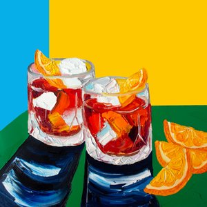 Farverig Happy Hour af Alice Straker