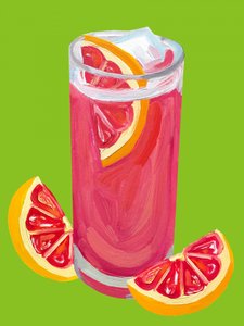 Cocktail med lyserød grapefrugt af Alice Straker
