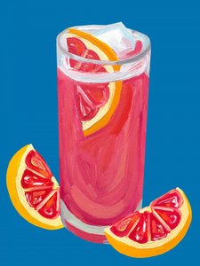 Cocktail med lyserød grapefrugt af Alice Straker