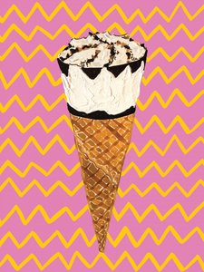 Pop Art-isvaffel af Alice Straker