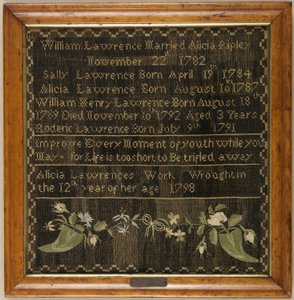 Familie register sampler af Alicia Lawrence