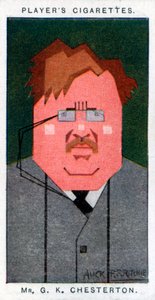 GK Chesterton, britisk digter, romanforfatter og kritiker, 1926 af Alick P. F. Ritchie