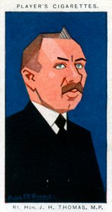 James Henry Thomas, britisk fagforeningsmand og politiker, 1926.