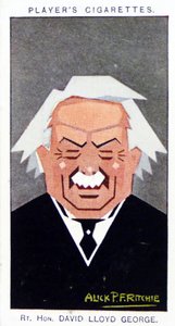 1926 Spillerens cigaretkort, der viser: David Lloyd George
