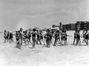 Villa Rosa Maltoni Mussolini: rekreation på stranden (s/h foto)