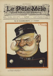 Ingen sammenkomster. Illustration til Le Pele-Mele, 1902 af Aline Clement