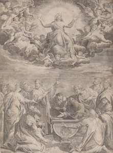 Jomfruens himmelfart, 1574-99. af Aliprando Caprioli