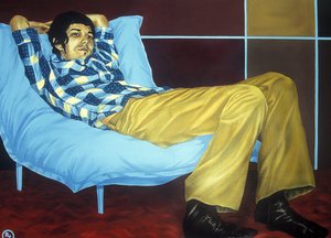 Daydreamer (akryl og olie på lærred)