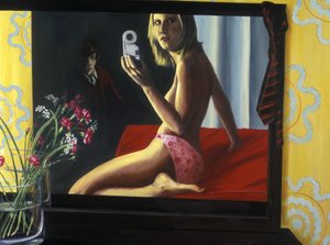 Undertøj, 2000 (akryl på lærred)