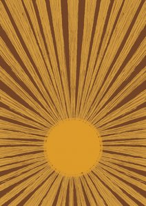 Varm retro-sunburst af Aliya Putrus