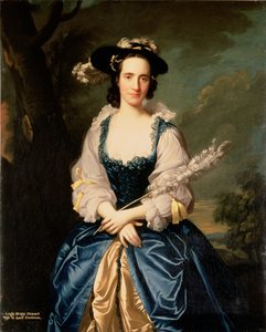 Portræt af Lady Mary Stewart, hustru til Kenneth Mackenzie, Lord Fortrose, 1749