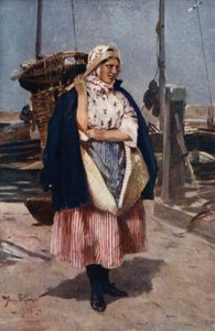 A Newhaven Fishwife (farve litho)