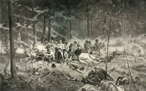 Til mindet om modige mænd. Den sidste stand af major Wilson på Shanghai -floden, 1893, 1900.