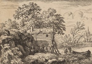 Fiskerhytte, formentlig ca. 16451656. af Allart van Everdingen