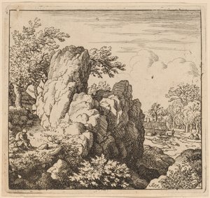 Stor klippe af Allart van Everdingen