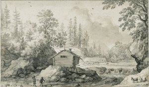 Nordisk landskab af Allart van Everdingen