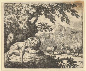 Renard fortsætter med sine løgne, 1650-75. af Allart van Everdingen