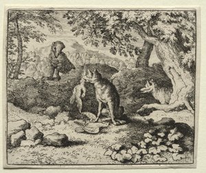 Reynard the Fox: Badger Comes to Warn Reynard af Allart van Everdingen