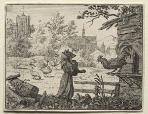 Reynard the Fox: Reynard forklædt som en munk af Allart van Everdingen