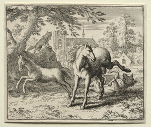 Reynard the Fox: Reynard Tricks the Wolf af Allart van Everdingen