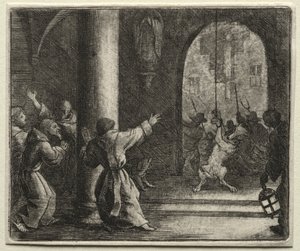 Reynard the Fox: Reynard Tricks the Wolf. af Allart van Everdingen