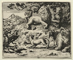 Reynard the Fox: The Animals Complain of Reynards Pardon. af Allart van Everdingen