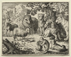 Reynard the Fox: The Arrival of the Packet af Allart van Everdingen