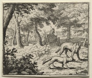 Reynard the Fox: The Badgers Defense of Reynard. af Allart van Everdingen