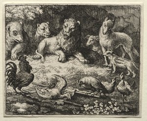 Reynard the Fox: The Complaint of the Cock af Allart van Everdingen