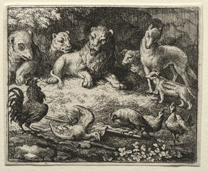 Reynard the Fox: The Complaint of the Cock. af Allart van Everdingen