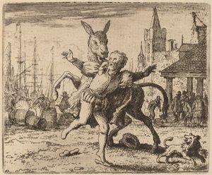 Æslet og hunden, sandsynligvis ca. 16451656. af Allart van Everdingen
