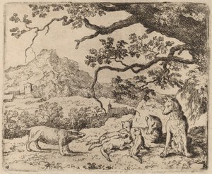 Grævlingen sendt som budbringer, sandsynligvis ca. 16451656.