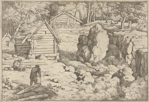 Tømreren, 1600-tallet. af Allart van Everdingen