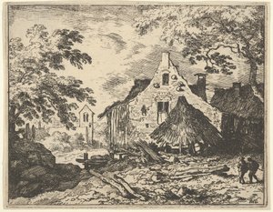 Høladen med bevægeligt tag, 1600-tallet. af Allart van Everdingen
