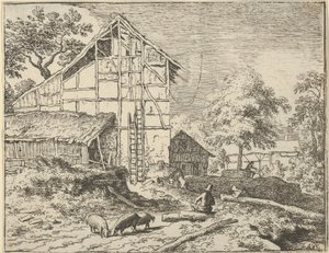 De to stiger, 1600-tallet. af Allart van Everdingen