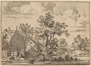 To fade foran et sommerhus, sandsynligvis ca. 16451656. af Allart van Everdingen