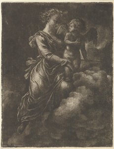 Venus og Amor, 1600-tallet. af Allart van Everdingen