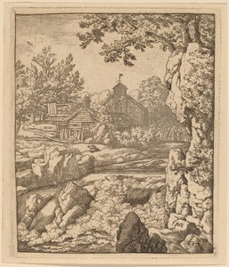 Vandfald, sandsynligvis ca. 16451656. af Allart van Everdingen