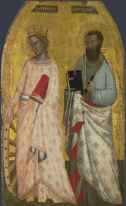 Saints Catherine og Bartholomew, ca 1350