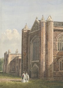 Lichfield Cathedral - North West View: vandfarvemaleri, nd [27. august 1842]