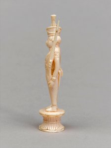 Hvid bonde, skakbrik, Indien, 1820 ca af Allen Edward Everitt