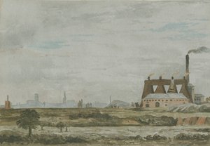 Wolverhampton - South View: akvarelmaleri, og [c 1830]