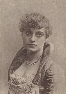 Charlotte Tittell, fra skuespillerinder-serien N67, der promoverer Virginia Brights Cigarett..., ca. 1888. af Allen and Ginter